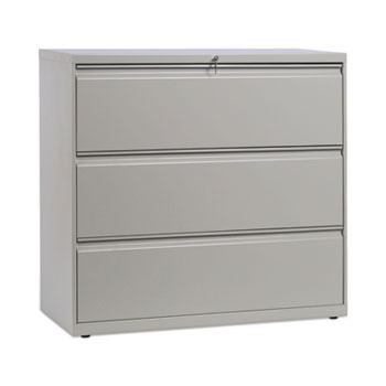 Alera&#174; Lateral File, 3 Legal/Letter/A4/A5-Size File Drawers, Putty, 42&quot; x 18&quot; x 39.5&quot;