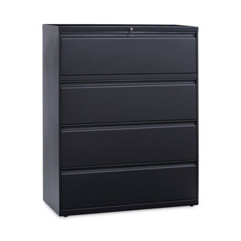 Alera Lateral File, 4 Legal/Letter/A4/A5-Size File Drawers, Charcoal, 42&quot; x 18&quot; x 52.5&quot;