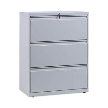 Alera Lateral File, 3 Legal/Letter/A4/A5-Size File Drawers, Light Gray, 30&quot; x 18&quot; x 39.5&quot;