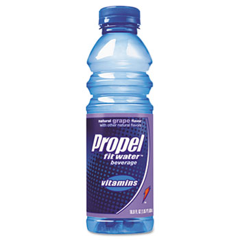 Propel Fitness Water Flavored Water, Grape, Bottle, 500mL, 24/Carton