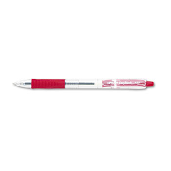 Pilot&#174; EasyTouch Retractable Ball Point Pen, Red Ink, 1mm, Dozen