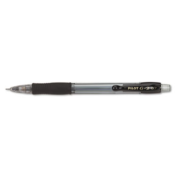 Pilot&#174; G-2 Mechanical Pencil, .7mm, Clear w/Black Accents, Dozen