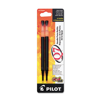 Pilot&#174; Refill for Retractable Gel Roller Ball Pen, Fine, Black Ink