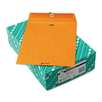 Quality Park™ Clasp Envelope, 10 x 13, 32lb, Light Brown, 100/Box