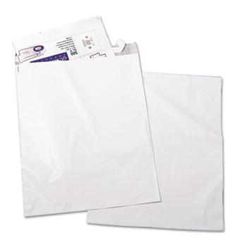 Quality Park™ Redi-Strip Poly Mailer, Side Seam, 19 x 24, White, 50/Pack