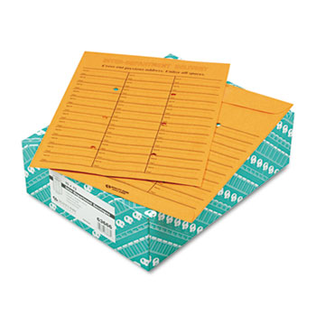 Quality Park™ Brown Kraft Kraft Redi-Tac Box-Style Interoffice Envelope, 10 x 13, 100/Box