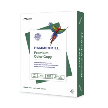 Hammermill Premium Color Copy Print Paper, 100 Bright, 28 lb Bond Weight, 8.5 x 11, Photo White, 500/Ream