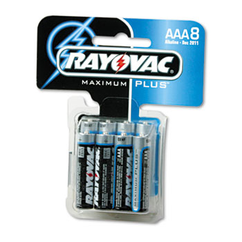 Rayovac&#174; Alkaline Batteries, AAA, 8/Pack