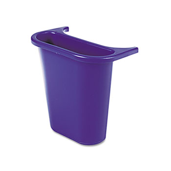 Rubbermaid&#174; Commercial Wastebasket Recycling Side Bin, Attaches Inside or Outside, 4.75qt, Blue