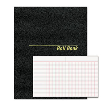 National Roll Call Book, 9-1/2 x 7-7/8, Black, 48 Pages