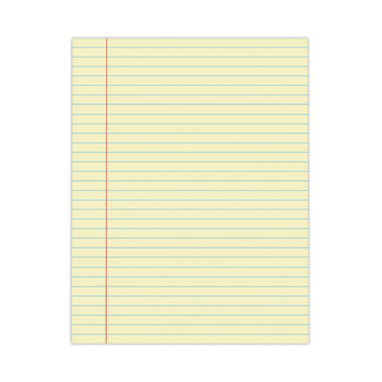 Universal Glue Top Pads, Wide/Legal Rule, 50 Canary-Yellow 8.5 x 11 Sheets, Dozen
