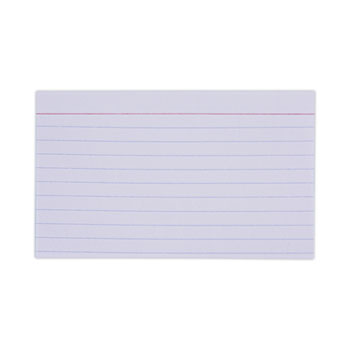 Universal Ruled Index Cards, 3 x 5, White, 100/Pack