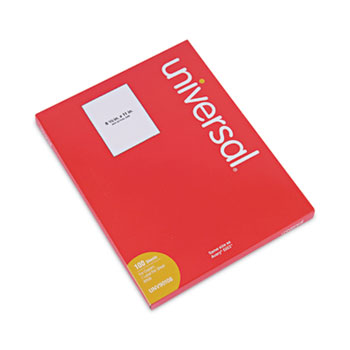 Universal Copier Mailing Labels, Copiers, 8.5 x 11, White, 100/Box