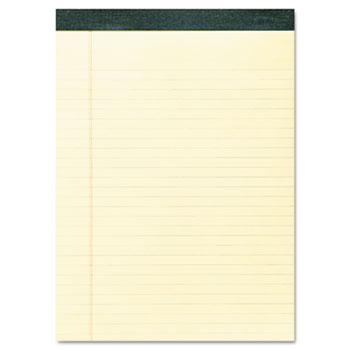 Roaring Spring&#174; Recycled Legal Pad, 8 1/2 x 11 3/4 Pad, 8 1/2 x 11 Sheets, 40/Pad, Canary, Dozen