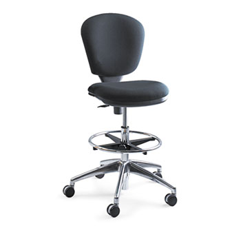 Safco&#174; Metro Collection Extended Height Swivel/Tilt Chair, 22-33&quot; Seat Height, Black