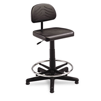 Safco TaskMaster Series EconoMahogany WorkBench Chair, Black