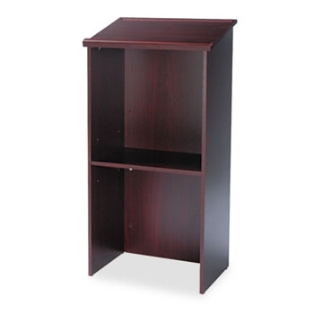 Safco&#174; Stand-Up Lectern, 23w x 15-3/4d x 46h, Mahogany