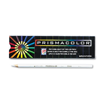 Prismacolor&#174; Premier Colored Pencil, White Lead/Barrel, Dozen