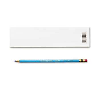 Prismacolor&#174; Col-Erase Pencil w/Eraser, Non-Photo Blue Lead/Barrel, Dozen
