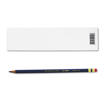 Prismacolor&#174; Col-Erase Pencil w/Eraser, Blue Lead, Blue, Dozen
