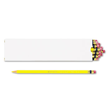 Prismacolor&#174; Col-Erase Pencil w/Eraser, Yellow Lead, Yellow, Dozen