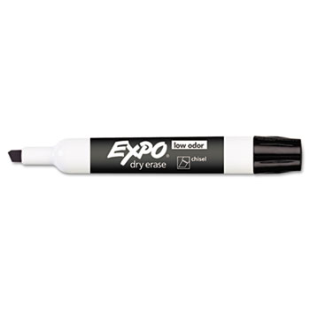 EXPO&#174; Low Odor Dry Erase Marker, Chisel Tip, Black