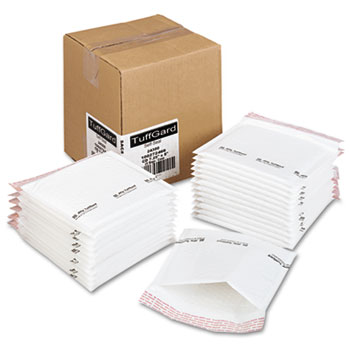 Sealed Air Jiffy TuffGard Self-Seal Cushioned Mailer, Side Seam, 7 1/4 x 8, White, 25/BX