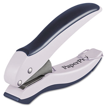PaperPro&#174; 10-Sheet Capacity ProPunch One-Hole Punch, Rubber Handle, Gray