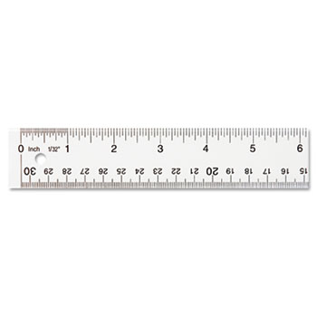 Westcott&#174; See Through Acrylic Ruler, 12&quot;, Clear