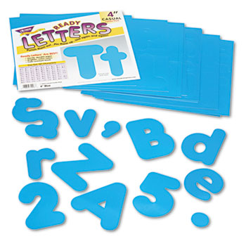 TREND Ready Letters Casual Combo Set, Blue, 4&quot;h, 182/Set
