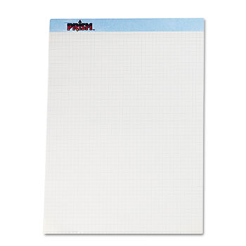 TOPS™ Prism Quadrille Perforated Pads, 8 1/2 x 11 3/4, Blue, 50 Sheets, Dozen