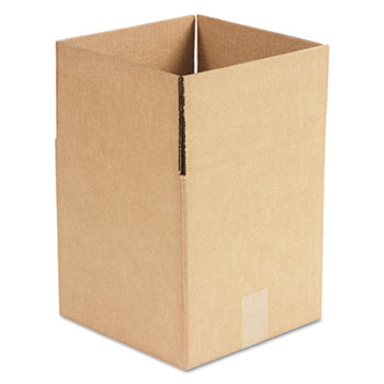 General Supply Cubed Fixed-Depth Shipping Boxes, Regular Slotted Container (RSC), 10&quot; x 10&quot; x 10&quot;, Brown Kraft, 25/Bundle