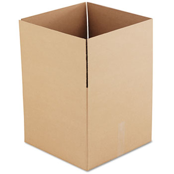 General Supply Fixed-Depth Shipping Boxes, Regular Slotted Container (RSC), 18&quot; x 18&quot; x 16&quot;, Brown Kraft, 15/Bundle