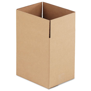 General Supply Fixed-Depth Shipping Boxes, Regular Slotted Container (RSC), 11.25&quot; x 8.75&quot; x 12&quot;, Brown Kraft, 25/Bundle