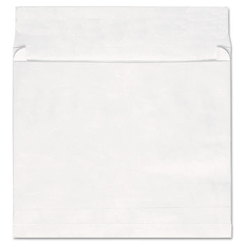 Universal Deluxe Tyvek Expansion Envelopes, Open-End, 2&quot; Capacity, #13 1/2, Square Flap, Self-Adhesive Closure, 10 x 13, White, 100/Box