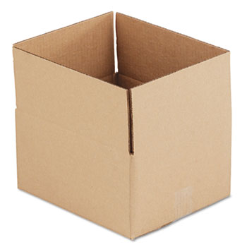 General Supply Fixed-Depth Shipping Boxes, Regular Slotted Container (RSC), 12&quot; x 10&quot; x 6&quot;, Brown Kraft, 25/Bundle
