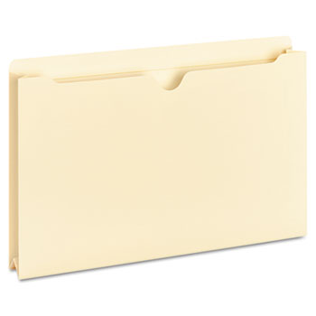 Universal Deluxe Manila File Jackets with Reinforced Tabs, Straight Tab, Legal Size, Manila, 50/Box