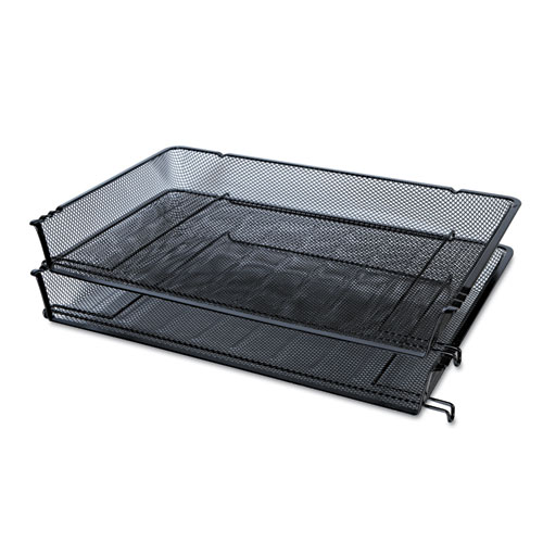 Universal Deluxe Mesh Stacking Side, Legal Stacking Desk Trays