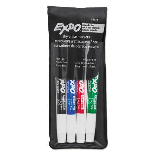 Ultra Fine Point 4/pack" "EXPO Low-Odor Dry-Erase Marker Assorted 