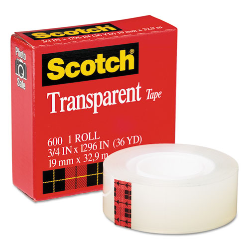Clear 3/4" x 1296" 12 Rolls Scotch Magic Tape VALUE PACK FOR SCHOOL & OFFICE 