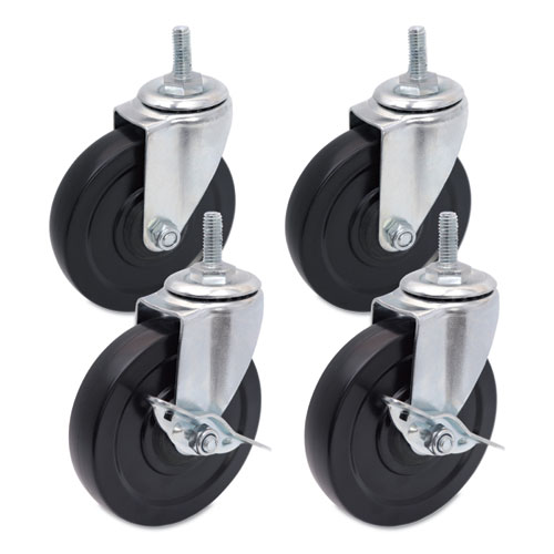 Optional Casters For Wire Shelving 200, Alera Casters For Wire Shelving
