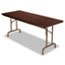 Alera® Wood Folding Table, Rectangular, 72w x 29 3/4d x 29h, Walnut Thumbnail 1