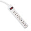 Innovera® Six-Outlet Power Strip, 6 ft Cord, 1.94 x 10.19 x 1.19, Ivory Thumbnail 1