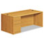 HON® 10700 Series Single Pedestal Desk, Full Left Pedestal, 72 x 36 x 29 1/2, Harvest Thumbnail 1