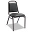 Alera Padded Steel Stacking Chair, Supports Up to 250 lb, Black, 4/Carton Thumbnail 1