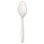 Boardwalk Mediumweight Polystyrene Cutlery, Teaspoon, White, 100/Box Thumbnail 2