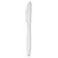 Boardwalk Mediumweight Polystyrene Cutlery, Knife, White, 100/Box Thumbnail 2