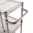 Alera Three-Tier Wire Cart with Basket, 28w x 16d x 39h, Black Anthracite Thumbnail 4