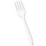 Boardwalk Mediumweight Polypropylene Cutlery, Fork, White, 1000/Carton Thumbnail 3