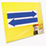 COSCO Stake Sign, Blank, Yellow, Includes Directional Arrows, 15 x 19 Thumbnail 1